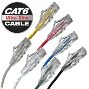 CAT6 ULTRA-SLIM UTP PATCH CABLE, 28AWG, 568B