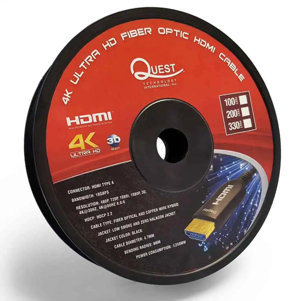 4K ULTRA HD FIBER OPTIC HDMI (M-M) CABLE - 图片 3